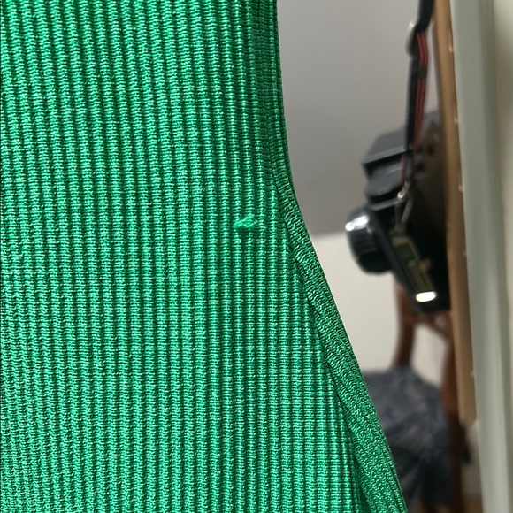 Babaton Sculpt Knit Polo Dress in Green - Picture 4 of 6